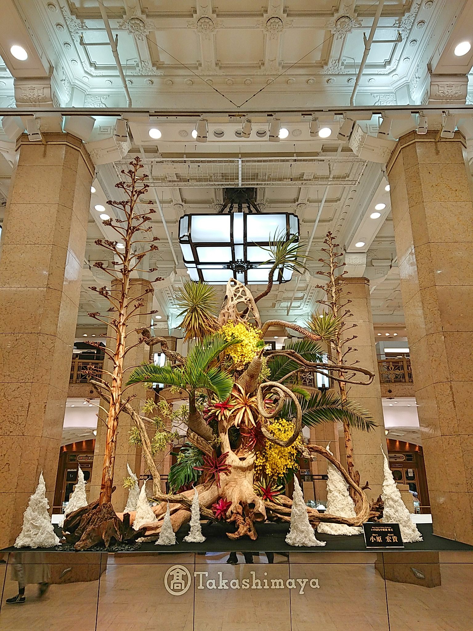 日本橋高島屋にて 華のおもてなし 作品展示 いけばな小原流五世家元 小原宏貴オフィシャルサイト